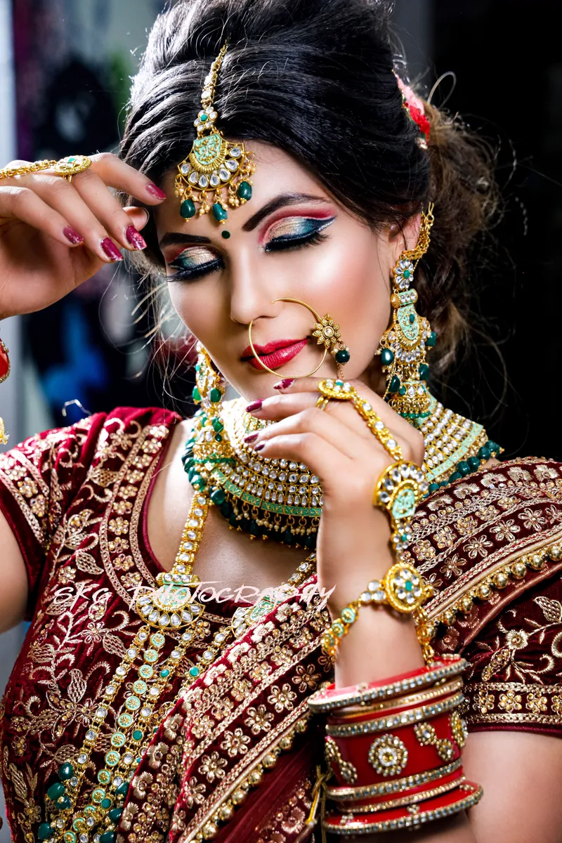 Engagement — Refined, skin-forward makeup for the first of the celebrations.