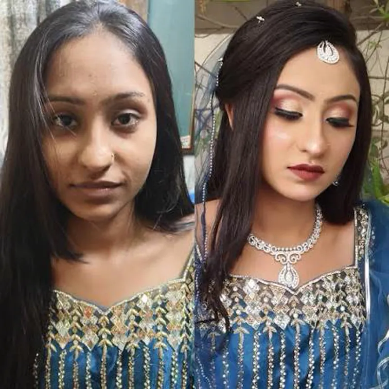 Soft glam makeup look